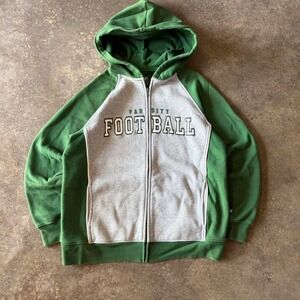 2000s football zip up hoodie